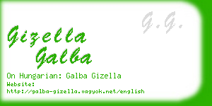 gizella galba business card